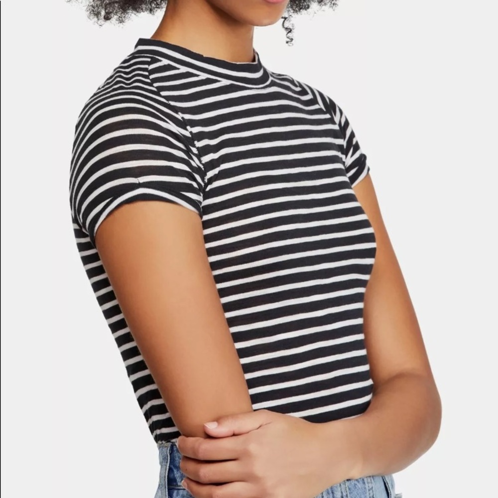 We The Free People Night Sky Stripe Tee